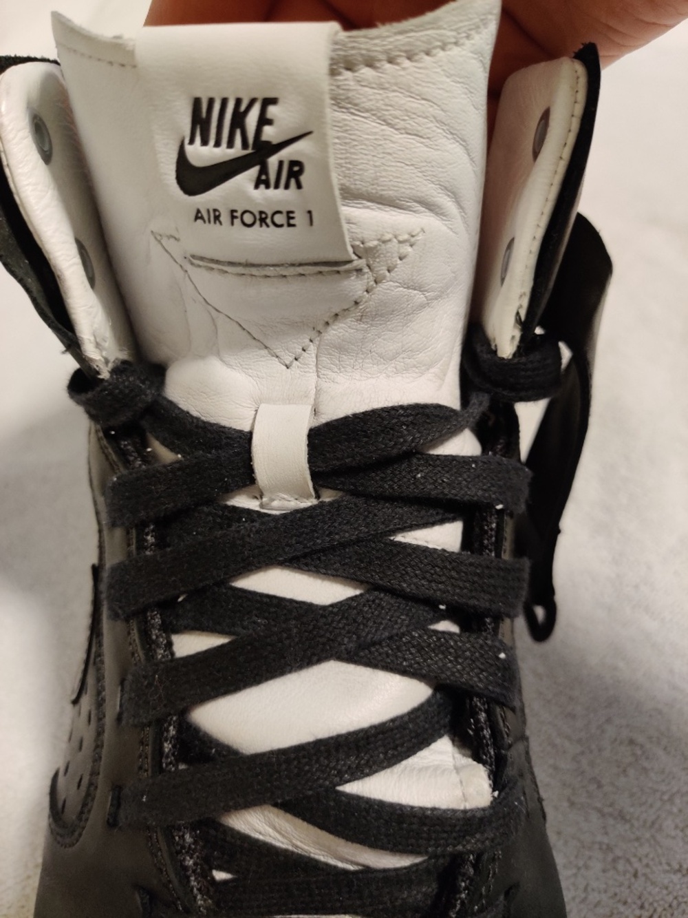 Nike Air Force 1 High Tech Craft Black White 11.5 - Picture 5 of 12